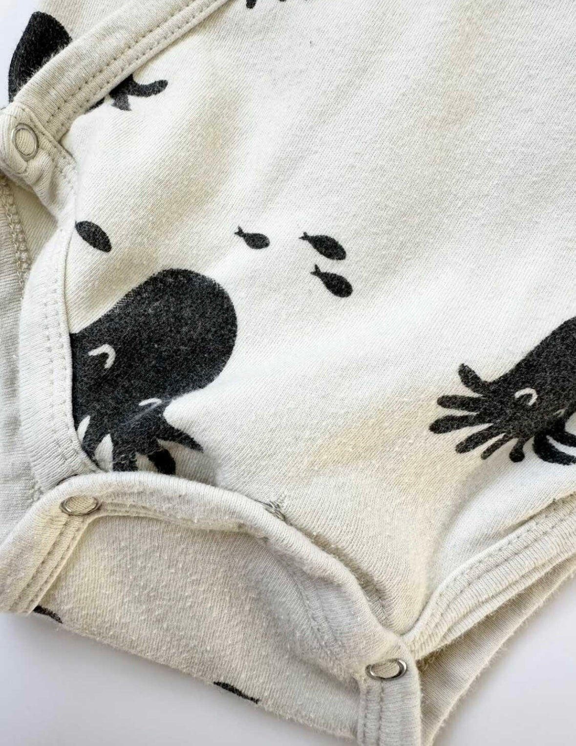 Rylee & Cru x Spearmint Love Cream Coloured Squid Kimono Onesie (6-12 Months)