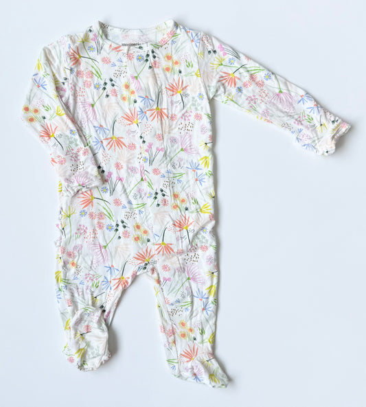 Magnetic Me White & Neon Spring Florals Sleeper (0-3 Months)