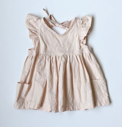 Nest + Nurture Light Pink Flutter Short Sleeve Top (12-24 Months)