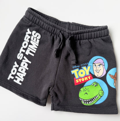 Zara x Disney Pixar Toy Story Black Sweat Shorts (18 Months)