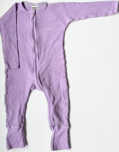 Bonds Wondersuit Re-Loved Purple Waffle Sleeper Romper (12-18 Months)