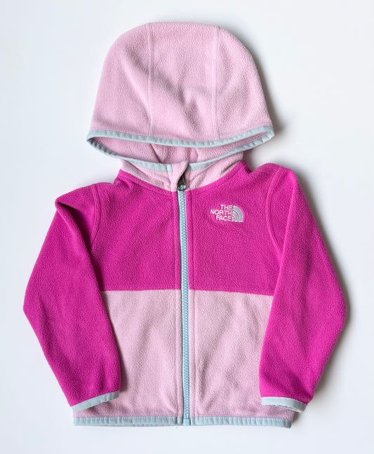 The North Face Pink Shades Fleece Hooded Zip Up (12-18 Months)