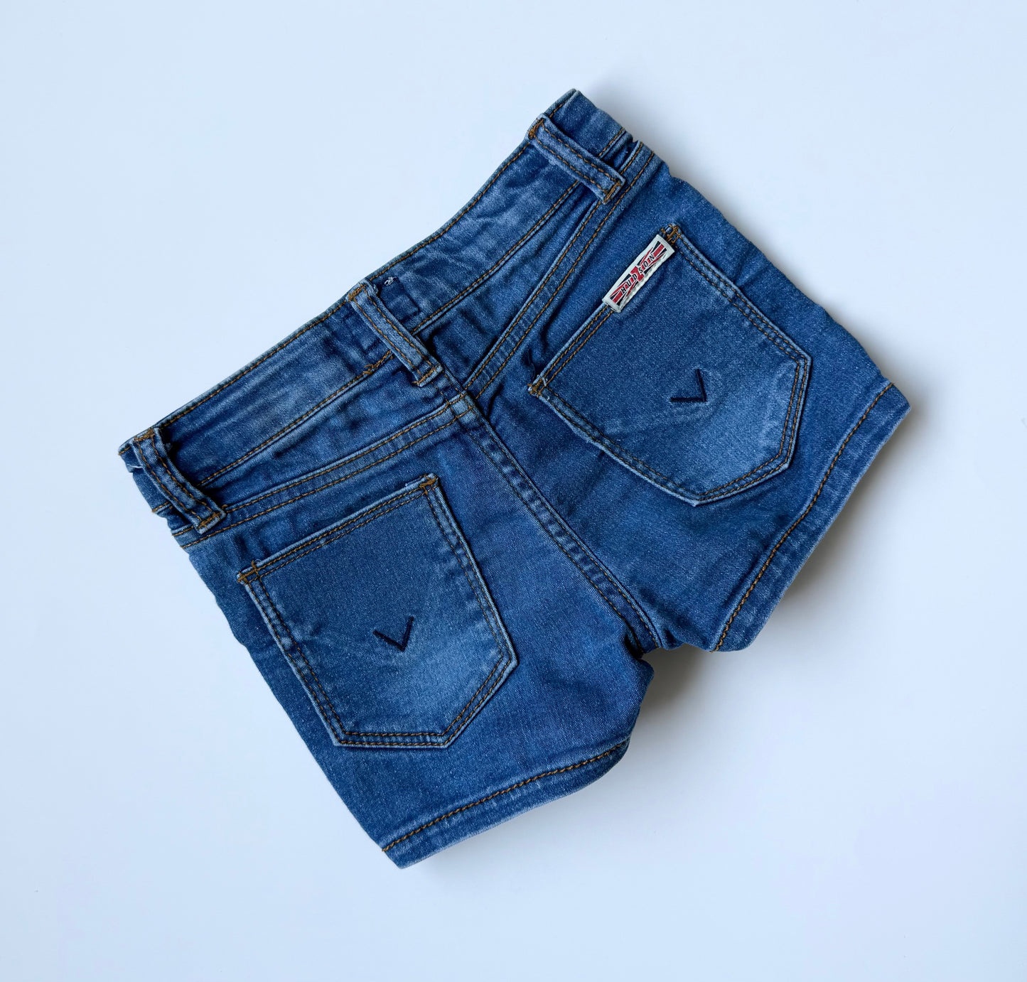 Hudson Pink Embroidered Flower Jean Shorts (4T)