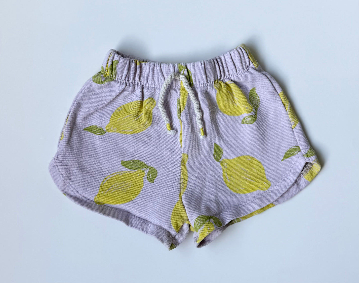 Zara Light Purple Lemons Shorts (2-3 Years)