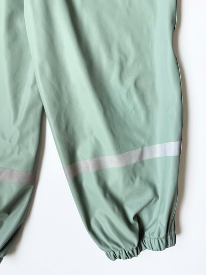 Kuling Green Rain Coat & Pants Matching Two Peice Set (4-5 Years)