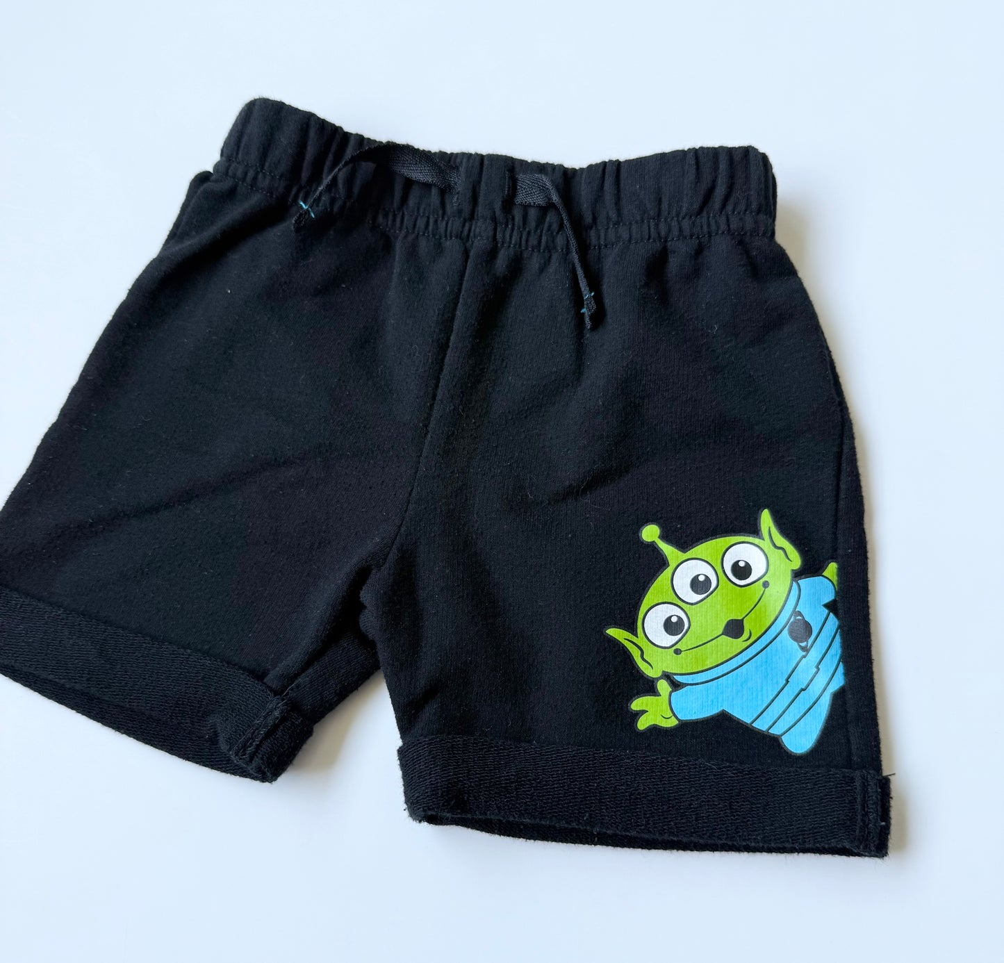 Disney x Pixar Toy Story Alien Black Shorts (3-6 Months)