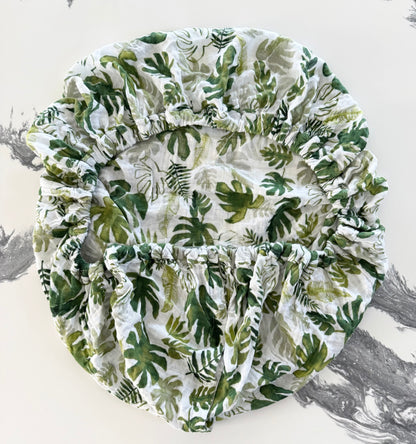 Little Unicorn Tropical Leaves Muslin Car Seat Canopy