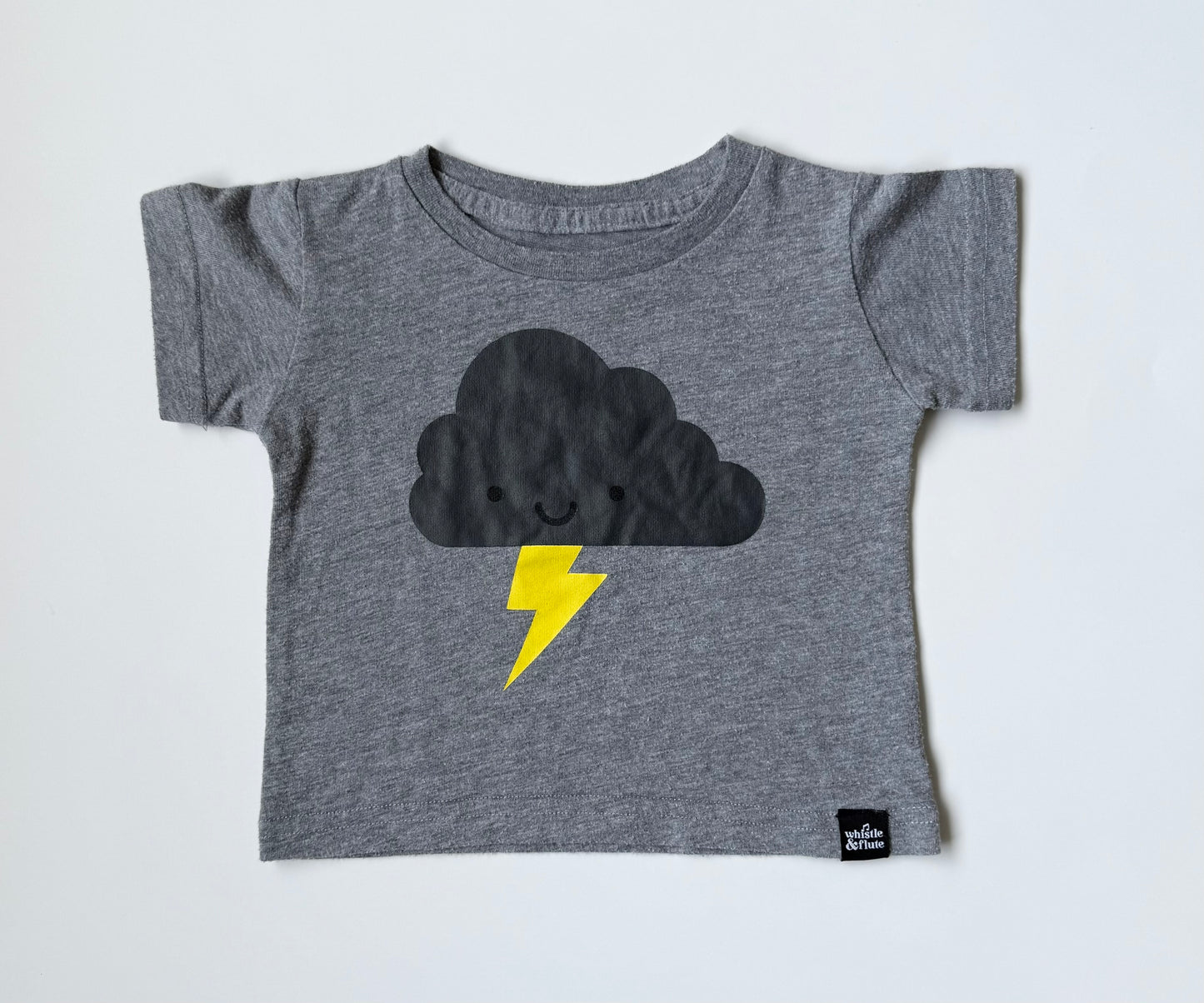 Whistle & Flute Grey Storm Cloud T-Shirt (6-12 Months)