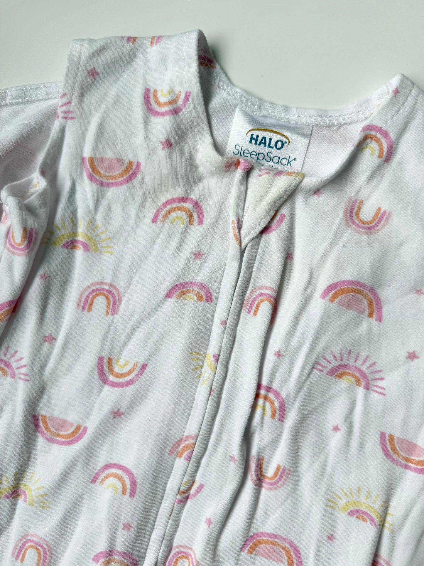 Halo Pink Rainbows Sleep Sack Swaddle (3-6 Months)