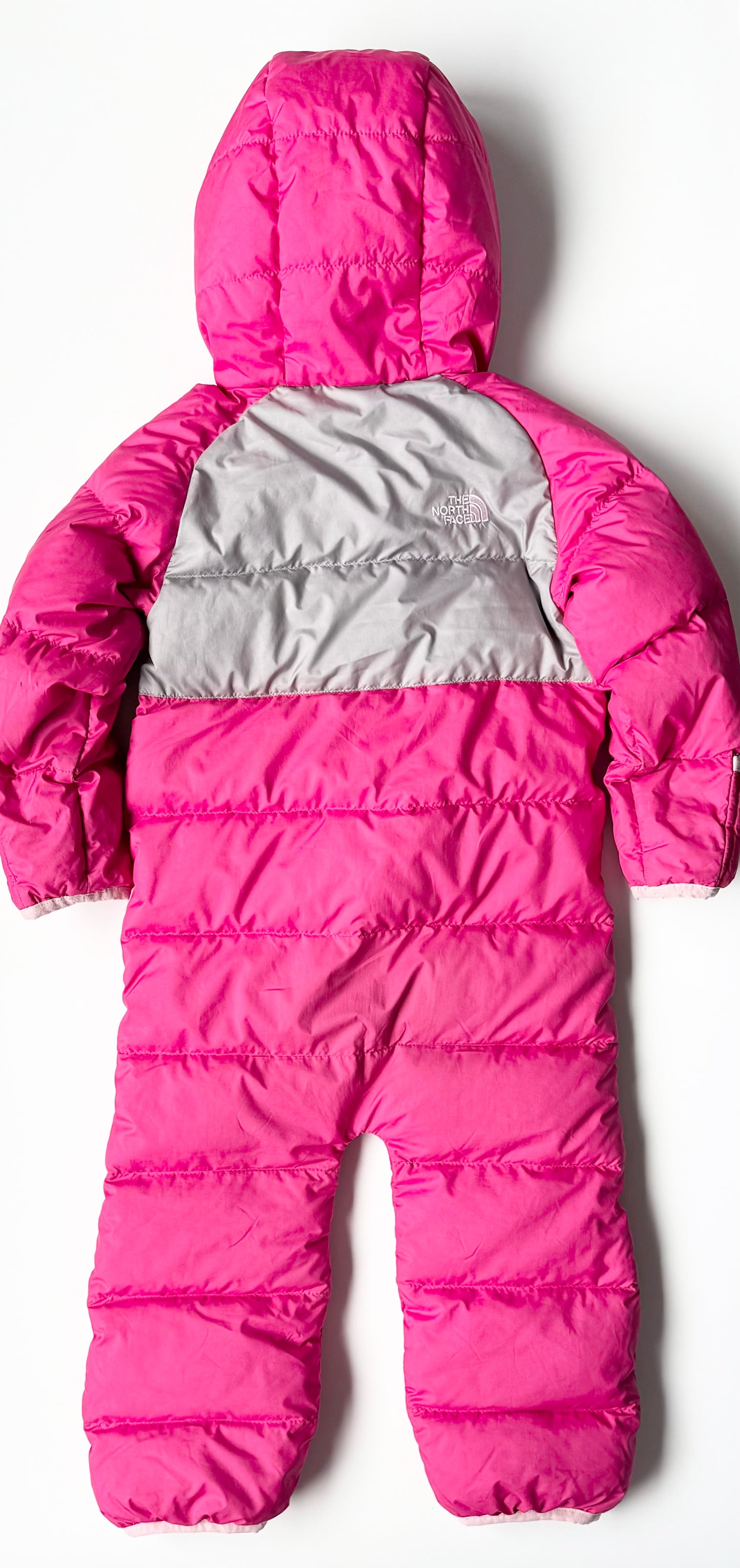 The North Face Pink & Grey Lil’ Snuggler One Peice Snowsuit (18-24 Months)