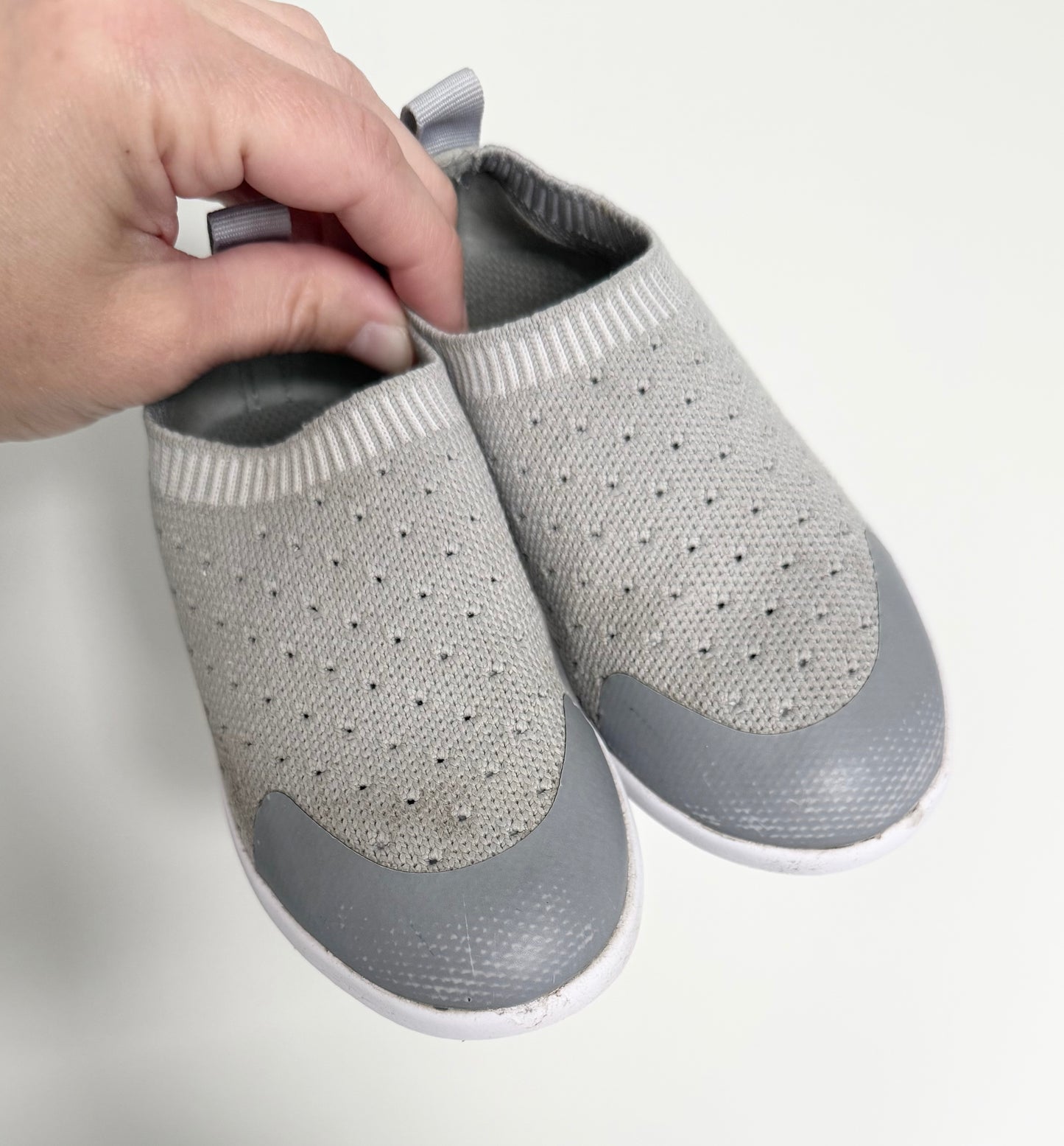 Minimoc Grey Knit Stretch Slip On Sneaker (9)