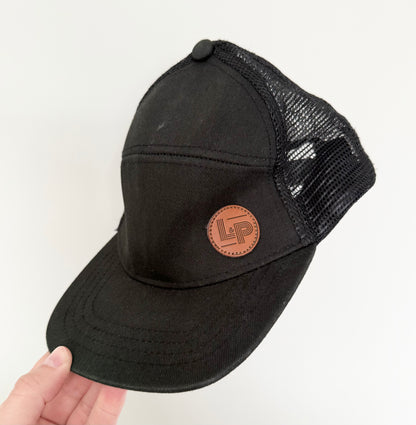 LP Apparel Black Mesh SnapBack Hat (2T-5T)