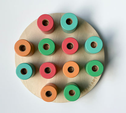Lovevery Wooden Stacking Pegboard