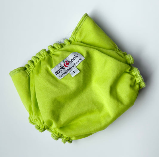 Apple Cheeks Lime Green Reusable Swim Diaper (1)