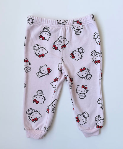 Hello Kitty Pink AOP Sweater & Pants Set (18 Months)