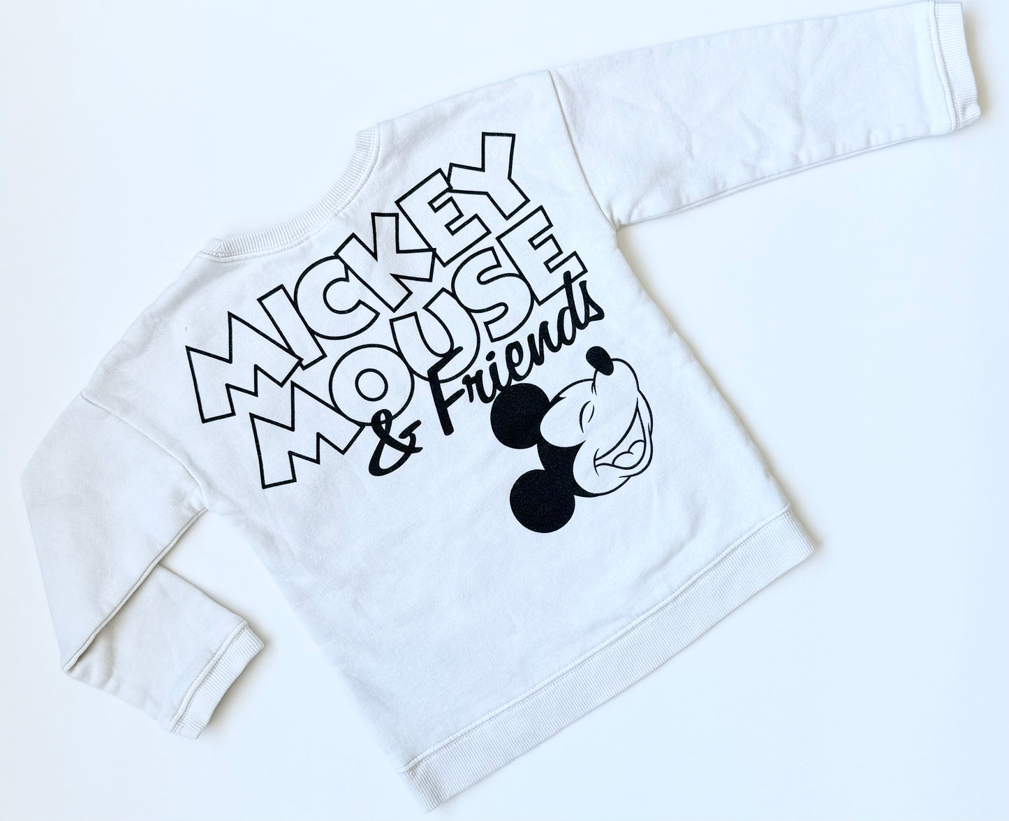 H&M x Disney White Mickey, Pluto & Goofy Sweater (2-3 Years)