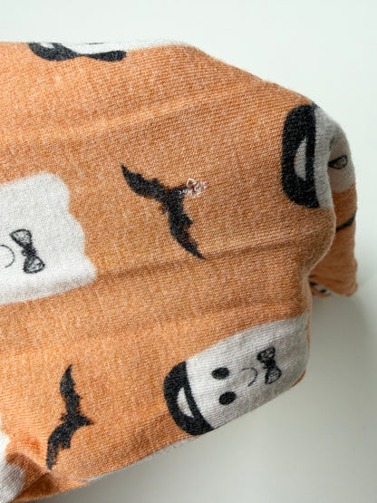 Milk + Coco Orange Cool Dude Ghosts Two Peice PJ Set (2T)