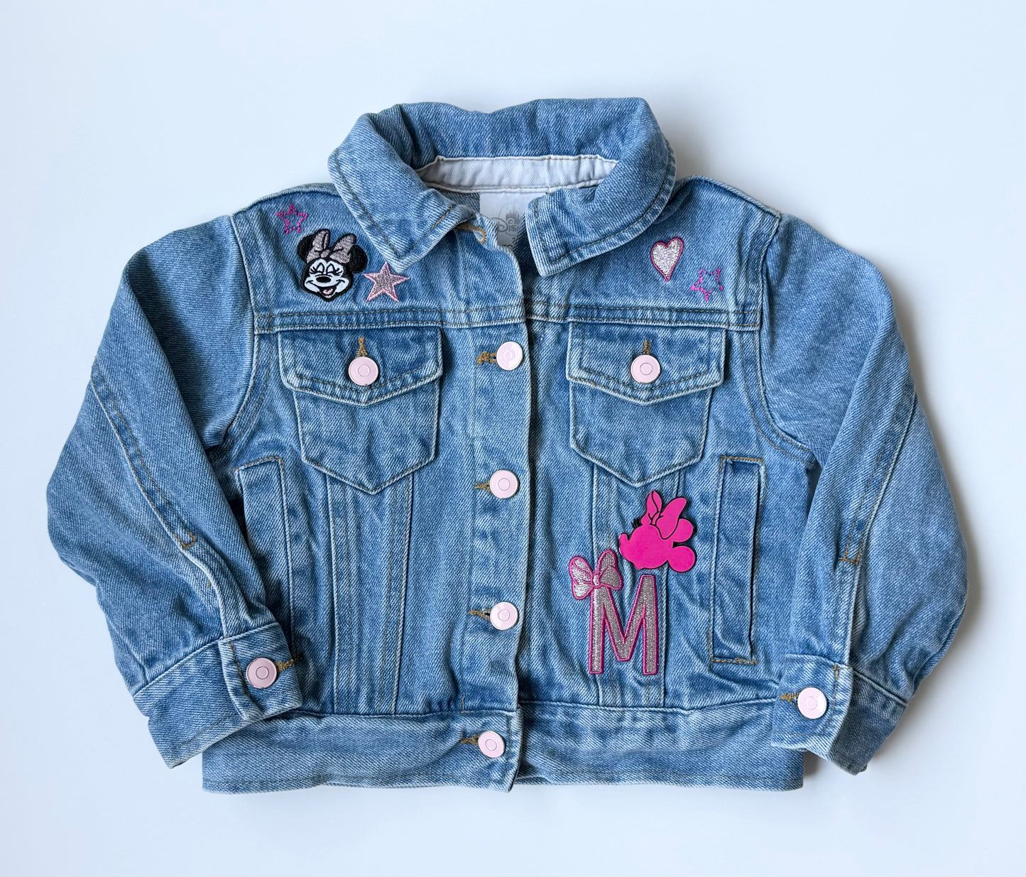 The Disney Store Minnie Mouse Pink Details Jean Jacket (2T)