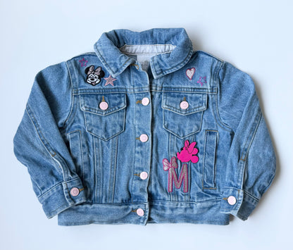 The Disney Store Minnie Mouse Pink Details Jean Jacket (2T)