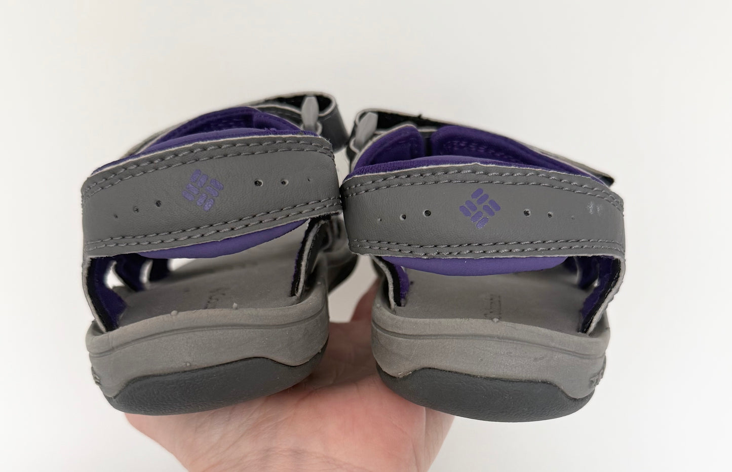 Columbia Techsun Grey & Purple Velcro Strap Sandals (11)