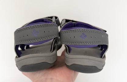 Columbia Techsun Grey & Purple Velcro Strap Sandals (11)