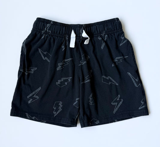 Cat & Jack Black Lightening Bolt Shorts (4/5 Years)
