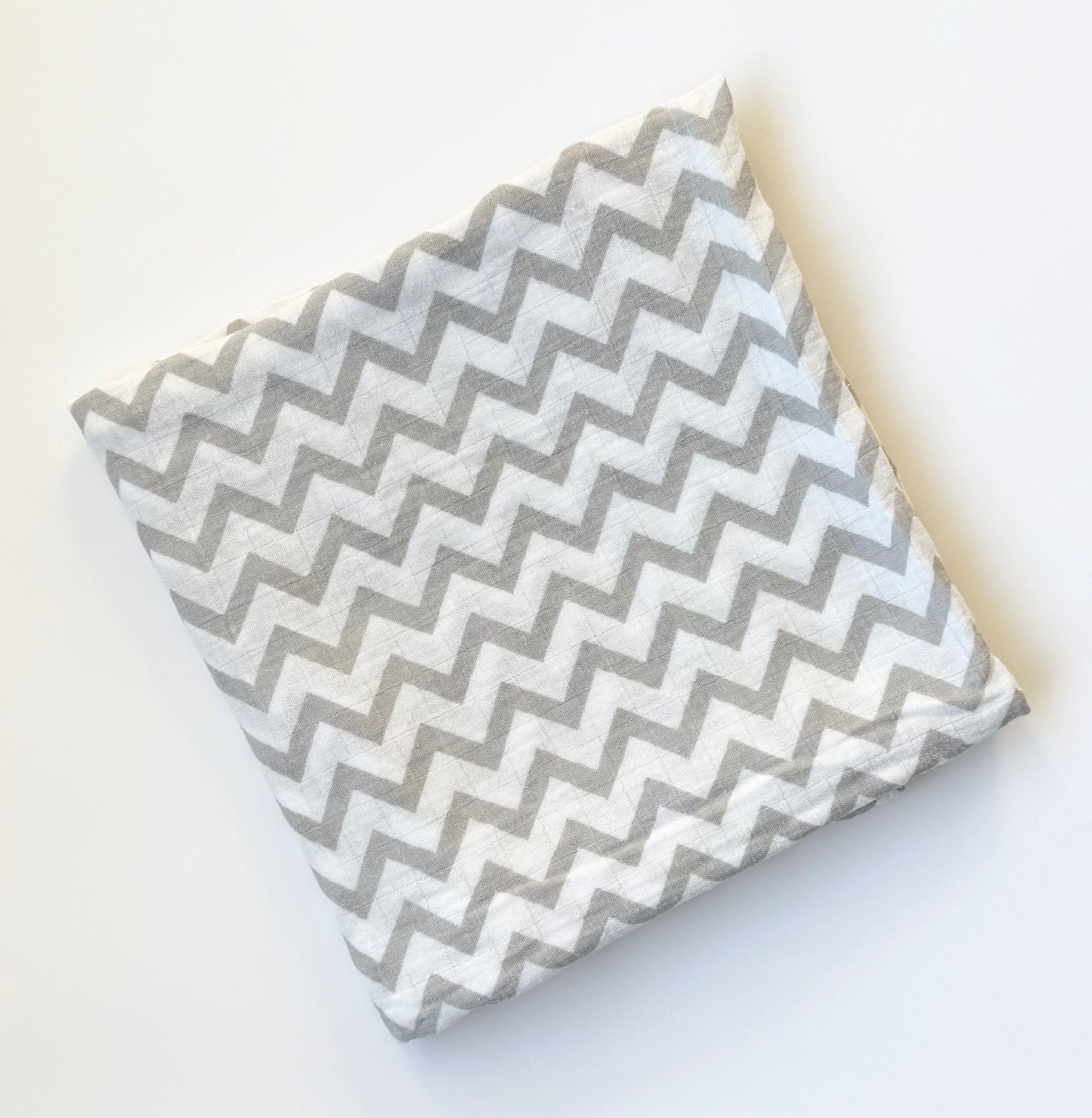 Viviland Grey Chevron Muslin Bamboo Swaddle Blanket