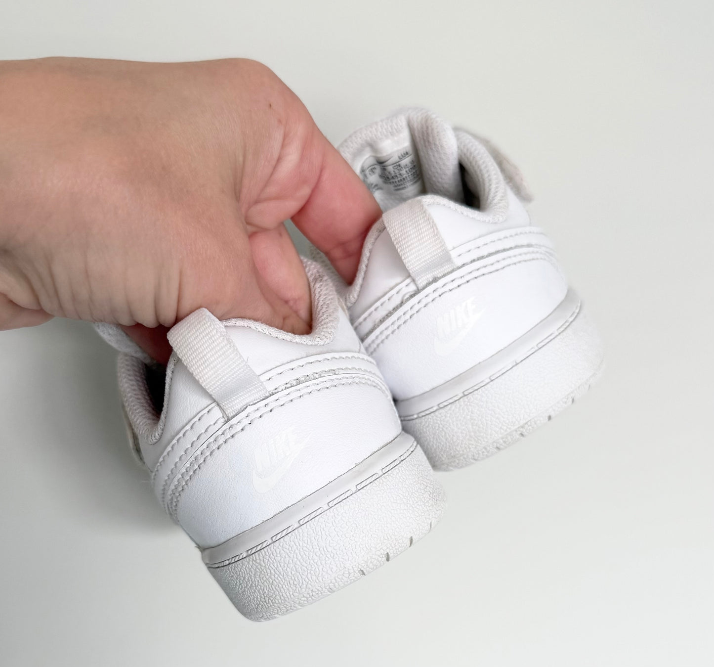 Nike Court Borough Low Recraft All White Stretch Lace & Velcro Sneakers (7)