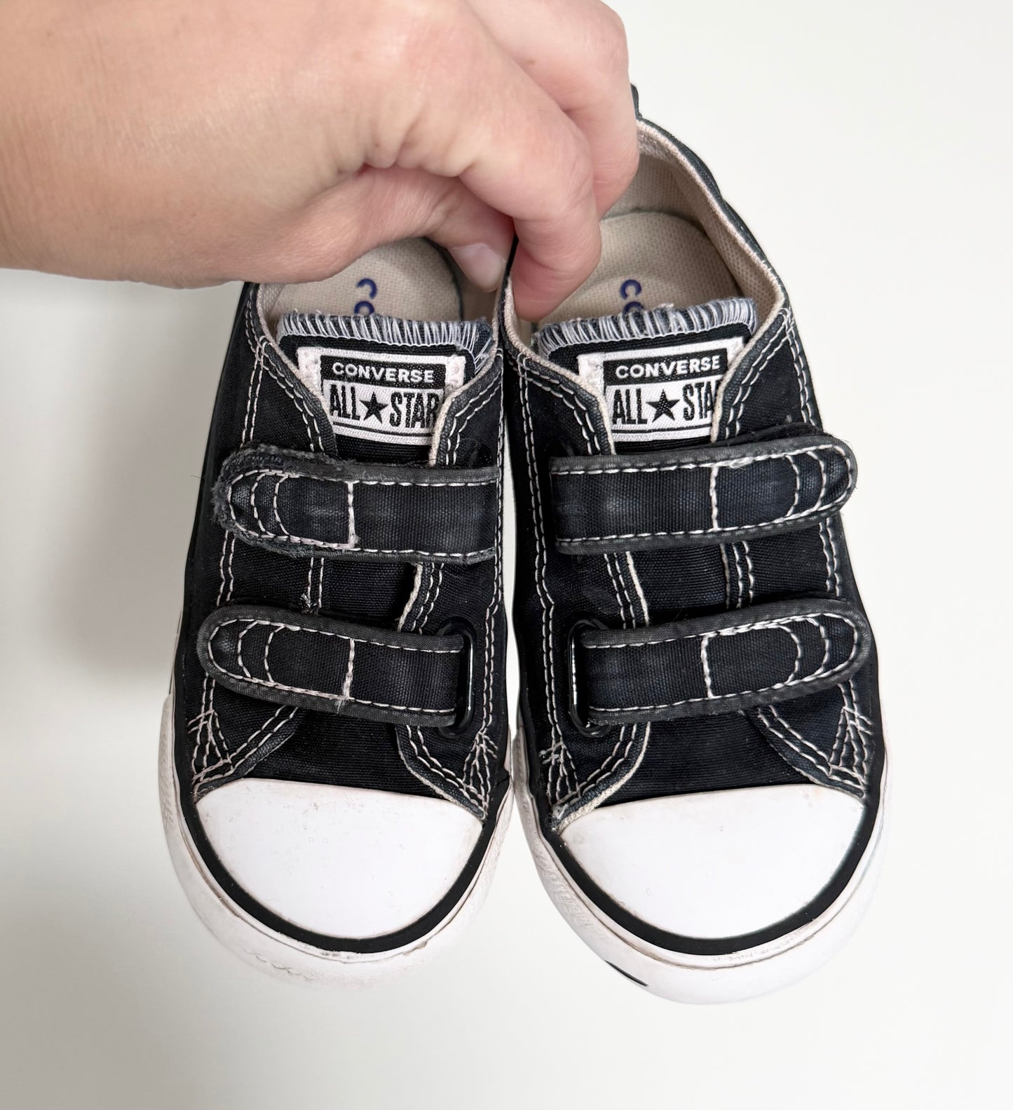 Converse Black Velcro Sneakers (9)