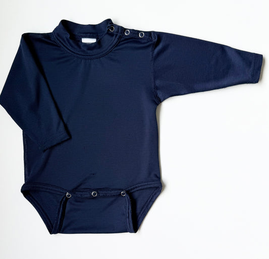Patagonia Capilene Navy Long Sleeve Bodysuit (18 Months)