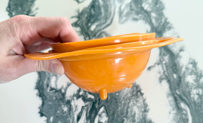 Orange Non-Spill Snack Bowl