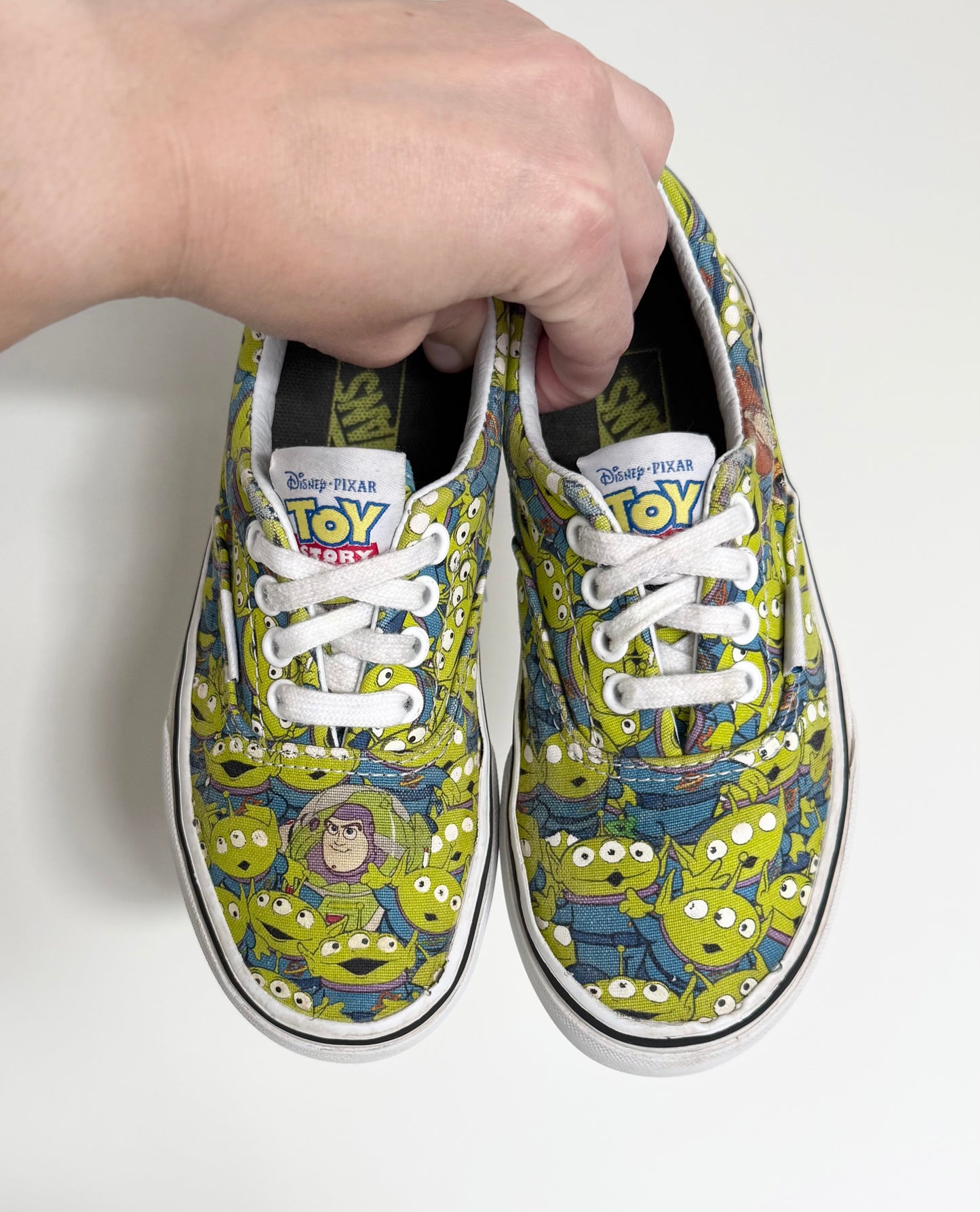 Vans x Disney Pixar Toy Story Green Aliens & Buzz Lace Up Sneakers (Kids 1)