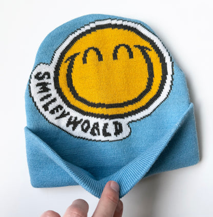 H&M x Smiley World Blue Smiley Cuffed Beanie (8-11 Years)