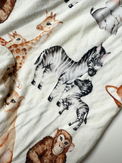 Hanlyn Collective Off White Baby Animals Sleeper Romper (3-6 Months)