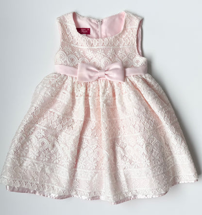Princess Faith Pink & White Lace Dress (24 Months)