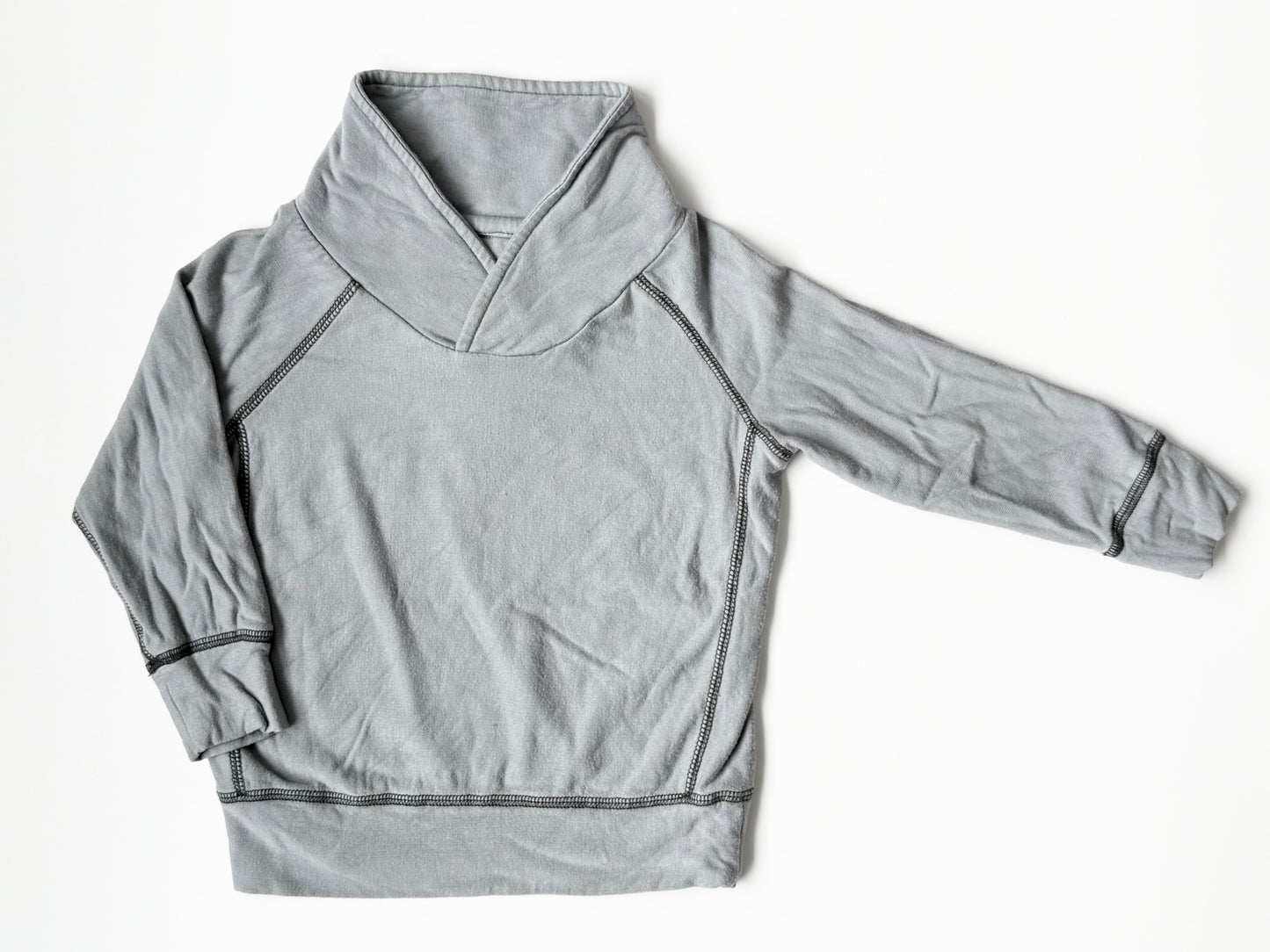 Silkberry Baby Grey Collared Pullover Sweater (18-24 Months)