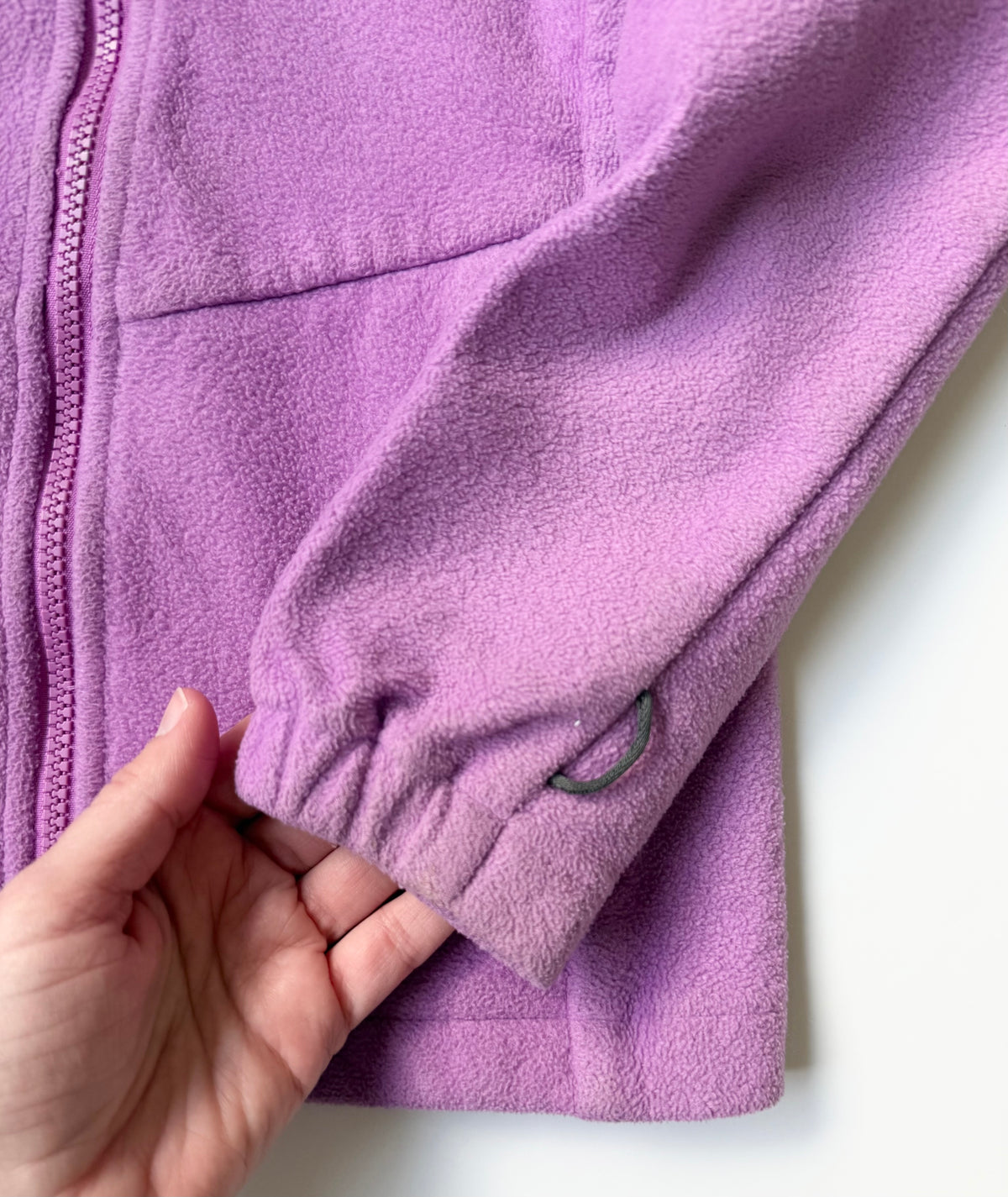 Columbia Purple Sparkle Interior Fleece Zip Up (7/8 Years)