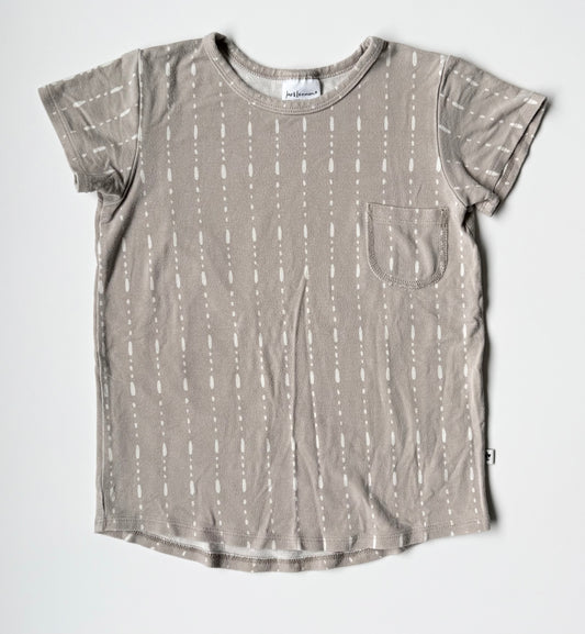 Jax & Lennon Tan & White Lines T-Shirt (4/5 Years)