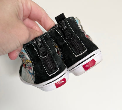 Vans x Sailor Moon Black & White High Top Stretch Lace & Zipper Sneakers (6)