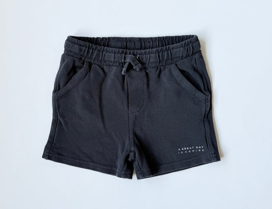 Zara Black Waffled Shorts (3-4 Years)
