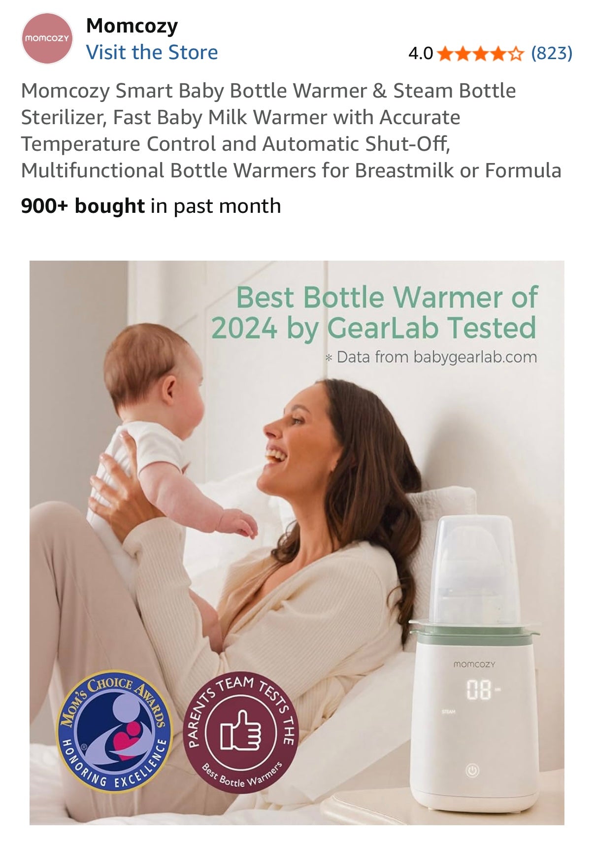 Momcozy Smart Baby Bottle Warmer