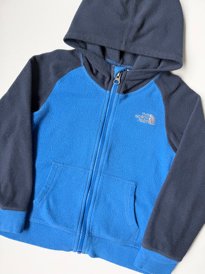 The North Face Blue Shades Hooded Fleece Zip Up (4T)