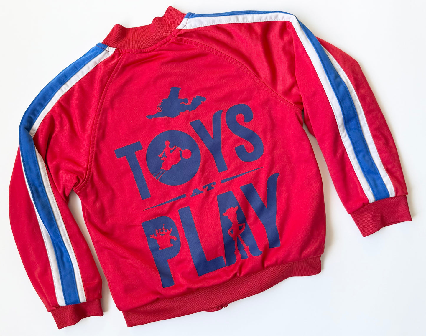Disney Store Toy Story 4 Red “Toys at Play” Zip Up Sweater (5/6 Years)