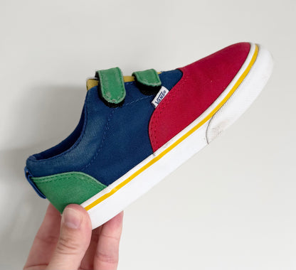 Vans Doheny Old Skool V Primary Colorblock Velcro Sneakers (10)