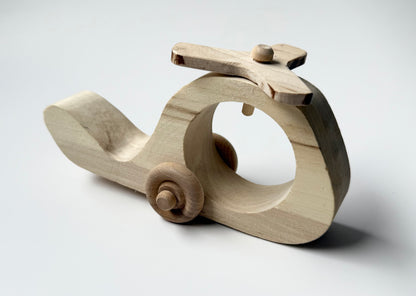Handmade Wooden Helicopter