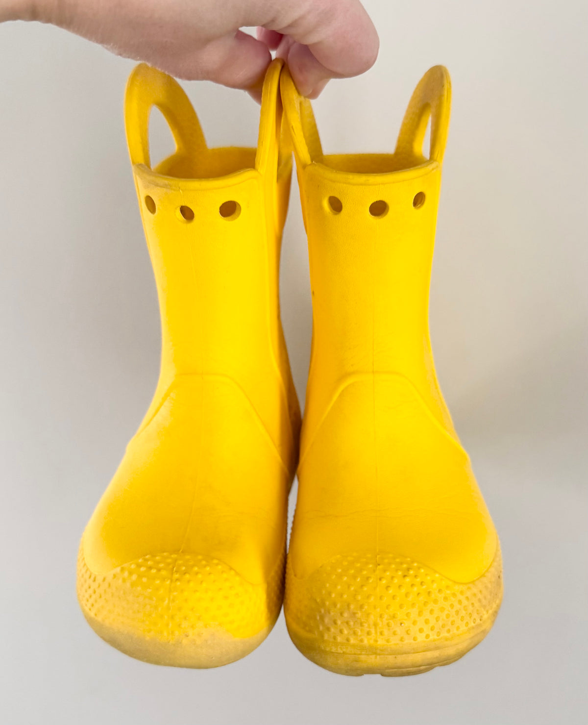 Crocs Yellow Handle It Rubber Boots (9)