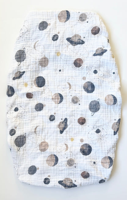 Little Unicorn Solar System Muslin Change Pad Cover