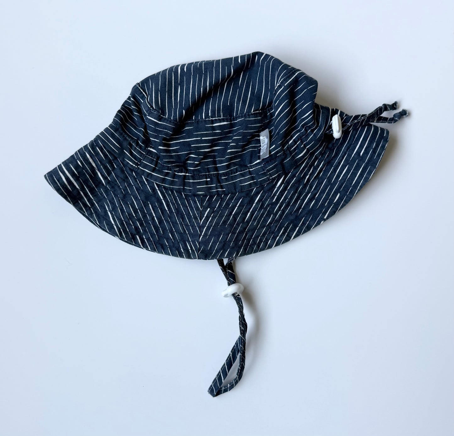 Jan & Jul Navy & White Stripes Sun Hat (0-6 Months)