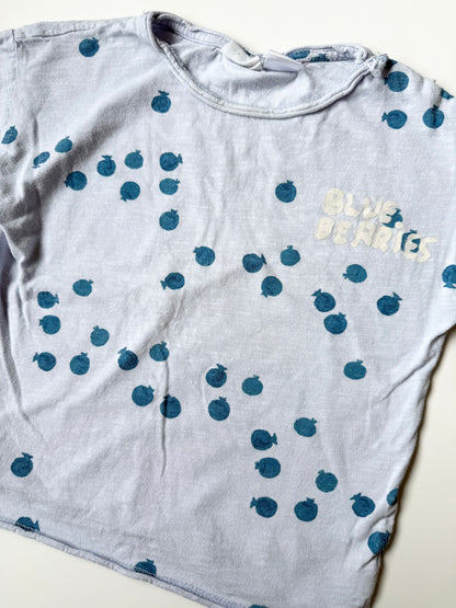Zara Blue Blueberries T-Shirt (2-3 Years)