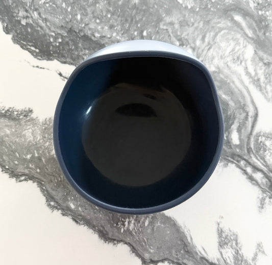 Bubbles & Berries Silicon Suction Bowl in Midnight Blue